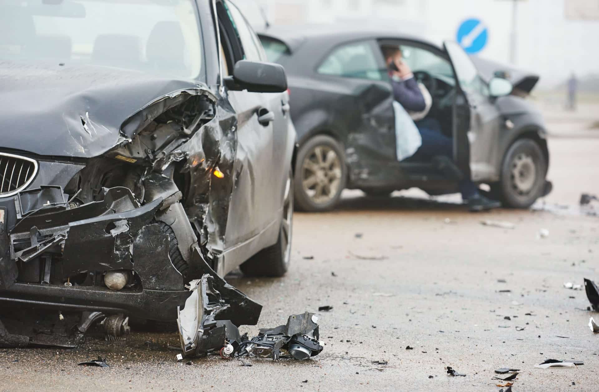 photo of car crash in Castle Rock