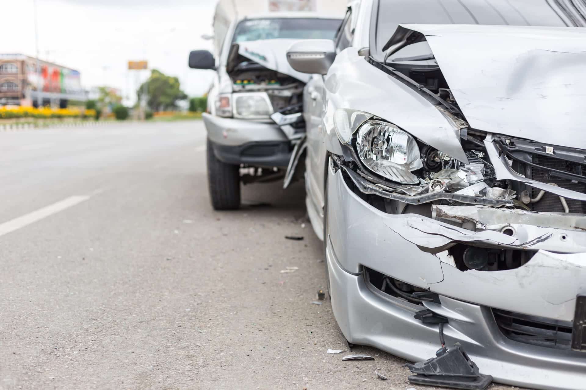 photo of a car accident in Castle Rock, used on Casares Injury Law