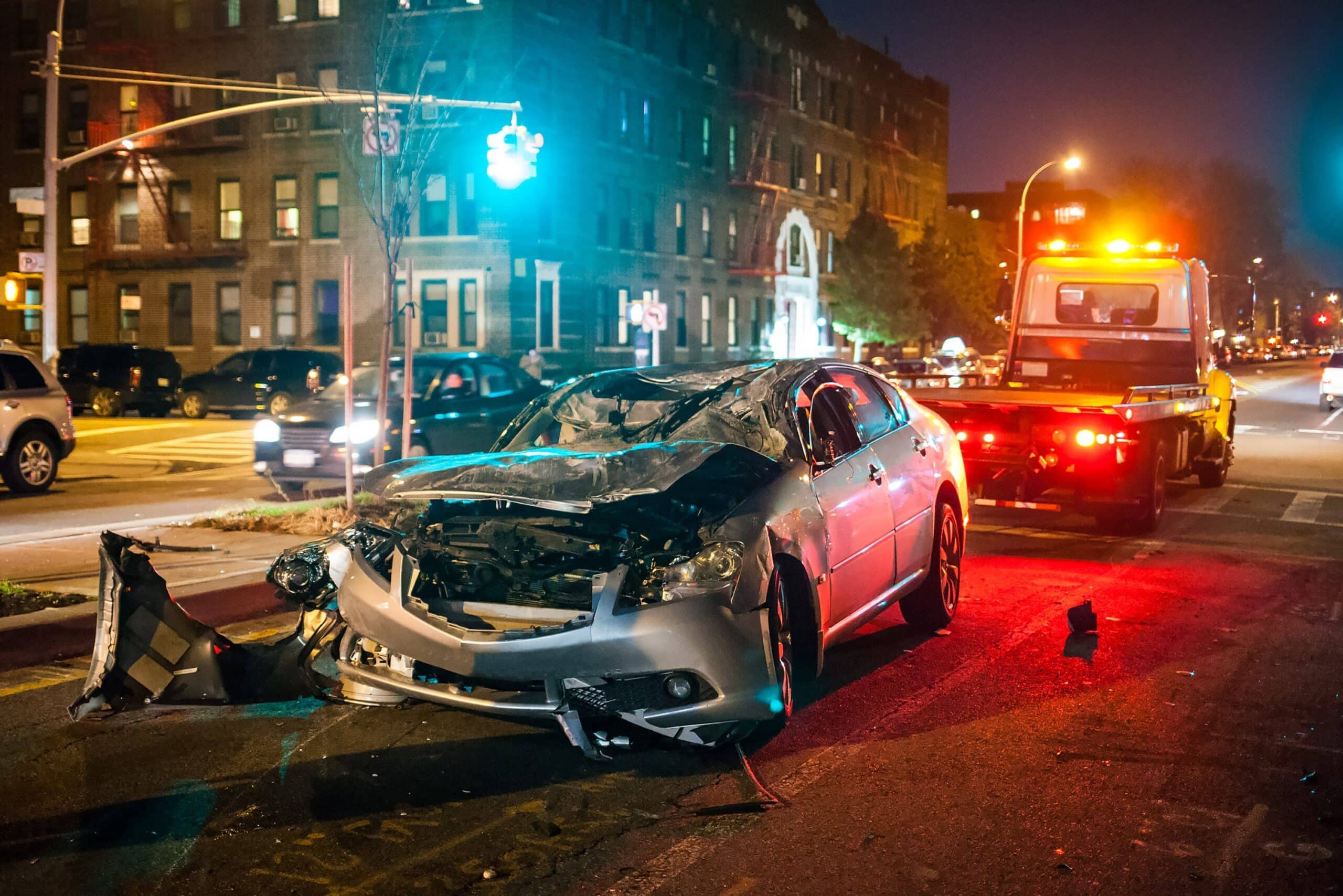 Photo of Car Smashed In at a car Accident in Castle Rock